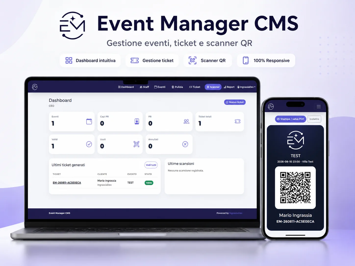 Event Manager CMS